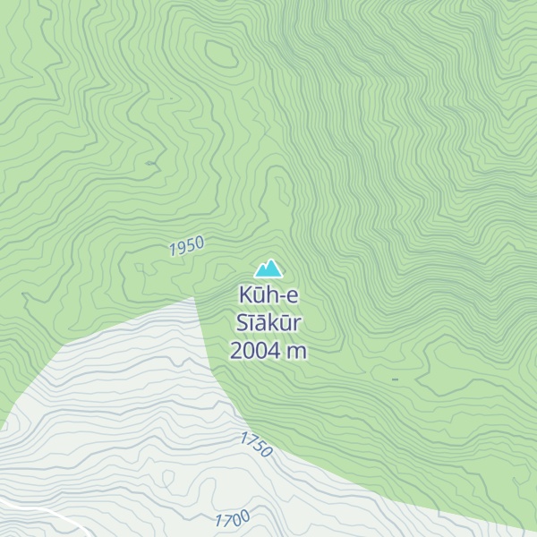 Map of Kūh-e Sīākūr