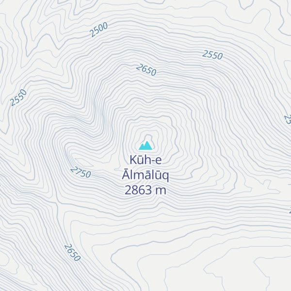 Map of Kūh-e Ālmālūq