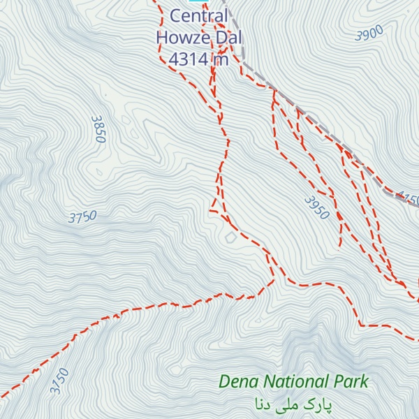 Map of Cheshmeh Pouneh Hut