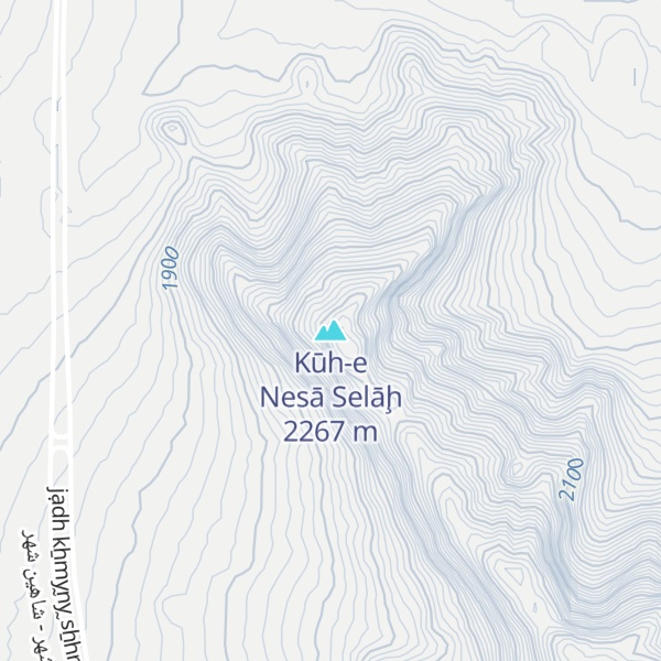 Map of Kūh-e Nesā Selāḩ