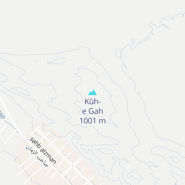 Map of Kūh-e Gah