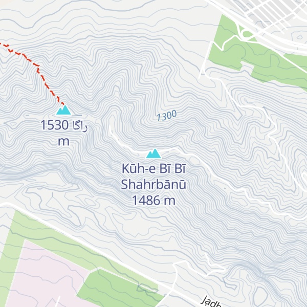 Map of Kūh-e Bī Bī Shahrbānū
