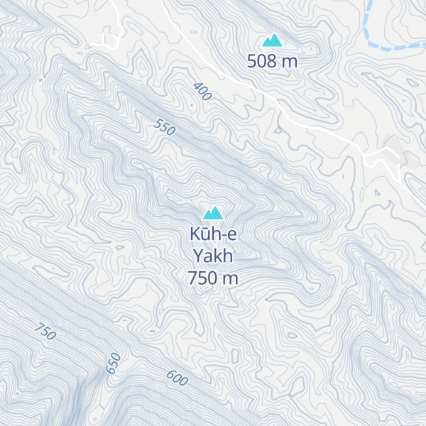 Map of Kūh-e Yakh