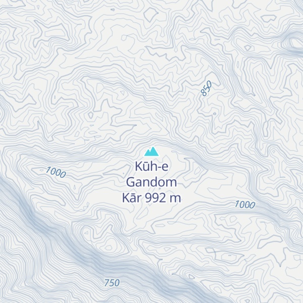Map of Kūh-e Gandom Kār