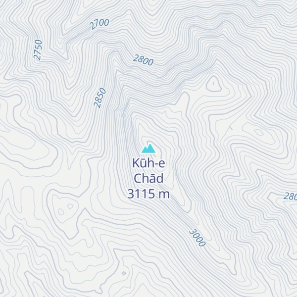 Map of Kūh-e Chād