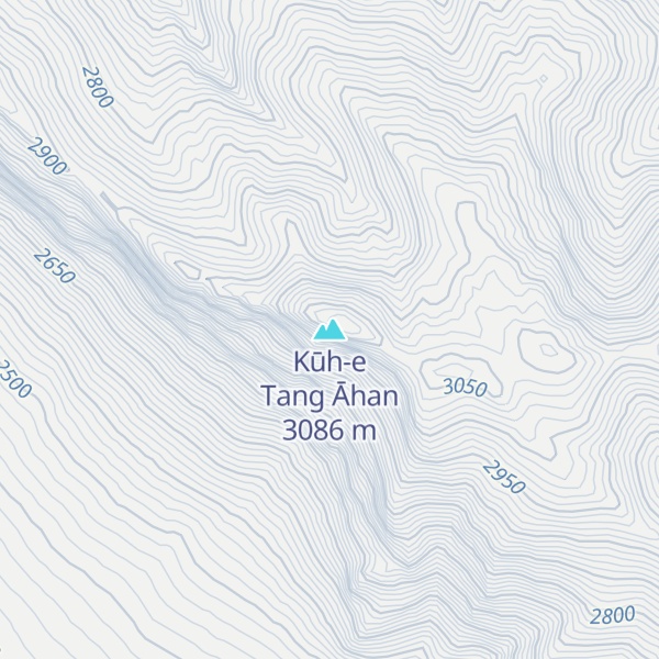 Map of Kūh-e Tang Āhan