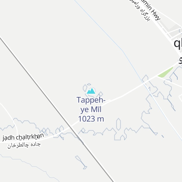 Map of Tappeh-ye Mīl