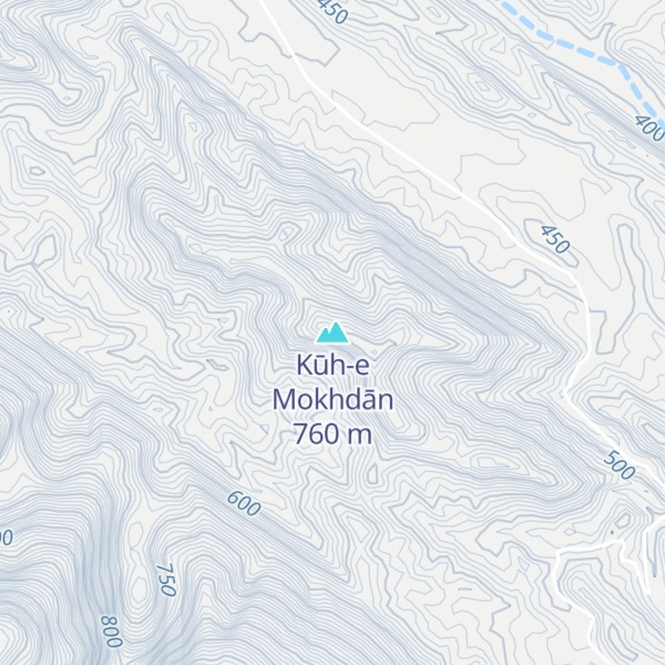 Map of Kūh-e Mokhdān