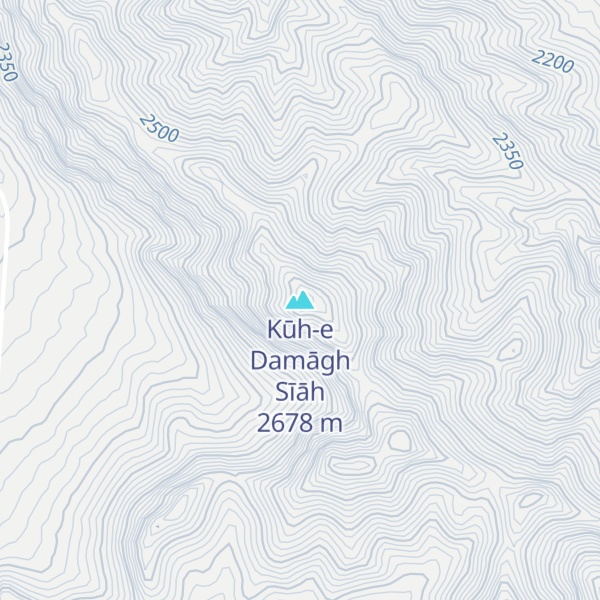 Map of Kūh-e Damāgh Sīāh