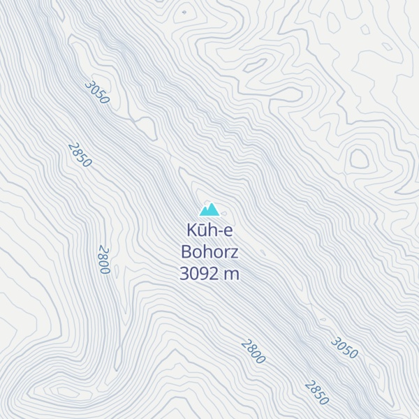 Map of Kūh-e Bohorz