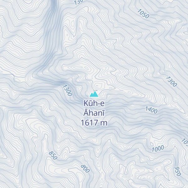 Map of Kūh-e Āhanī