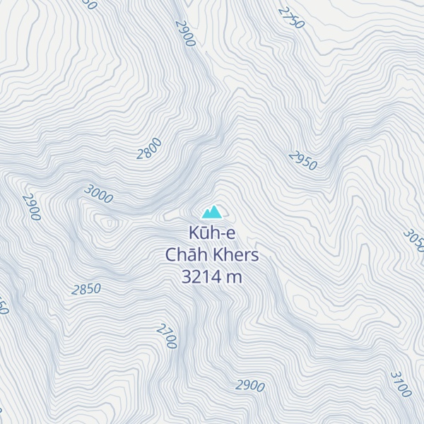 Map of Kūh-e Chāh Khers