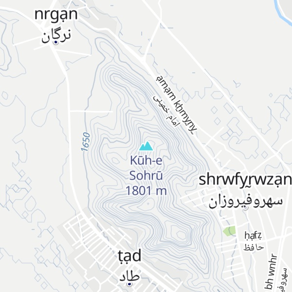 Map of Kūh-e Sohrū