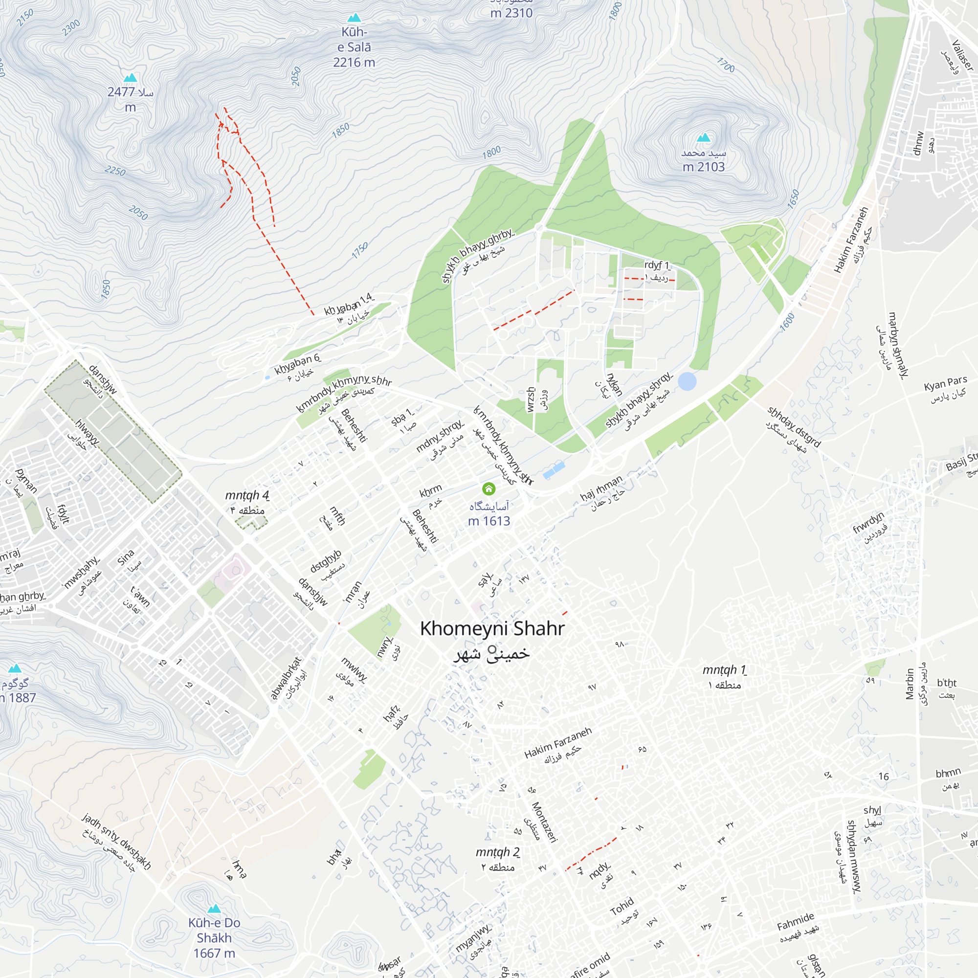 آسایشگاه map
