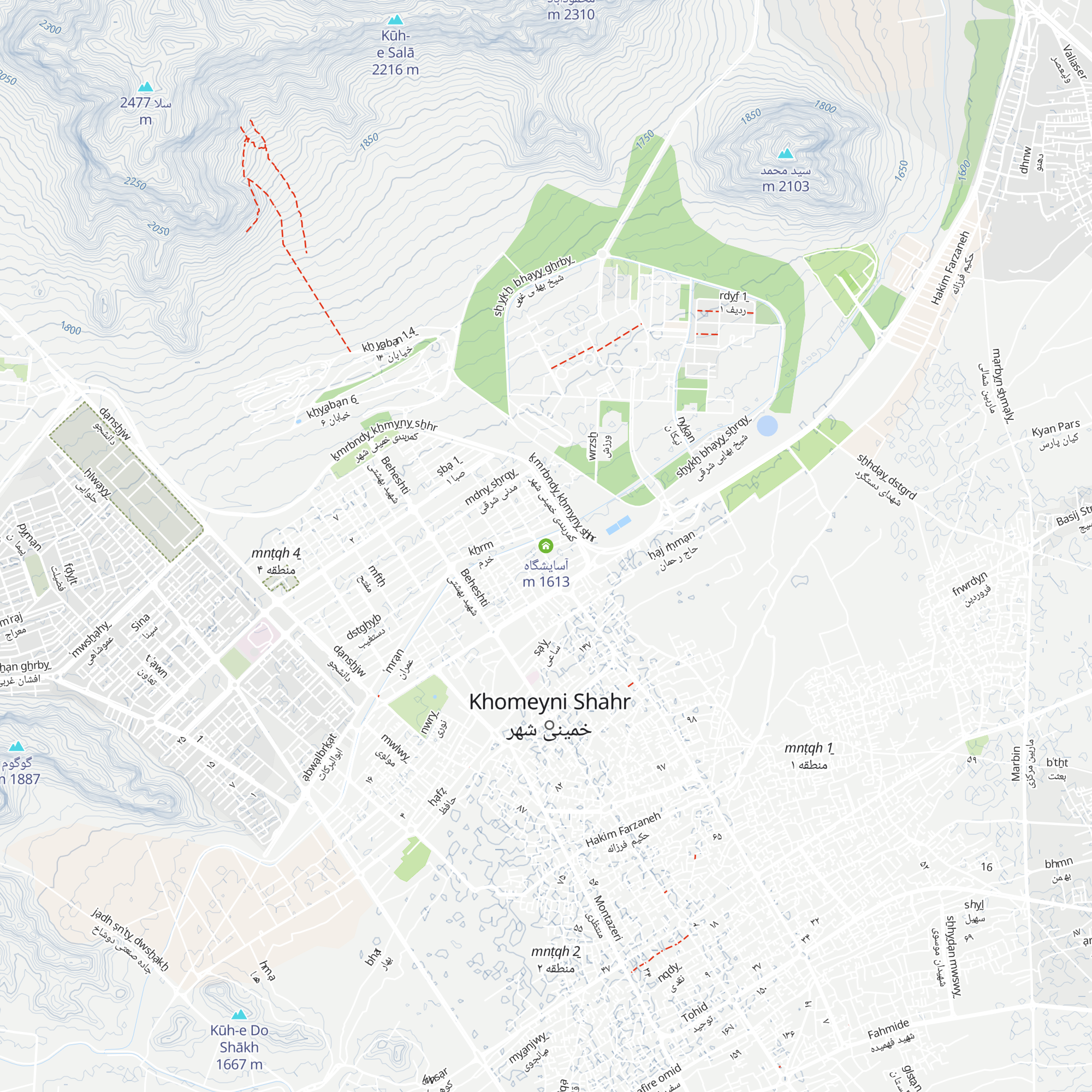 آسایشگاه map