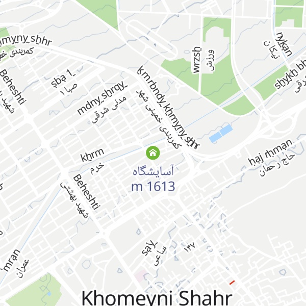 Map of آسایشگاه