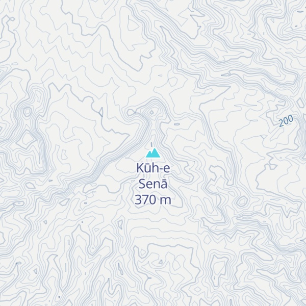Map of Kūh-e Senā