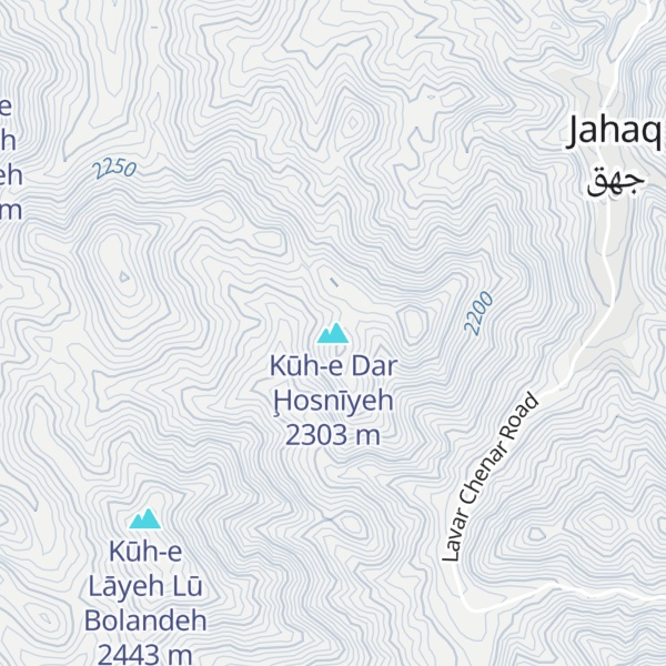 Map of Kūh-e Dar Ḩosnīyeh