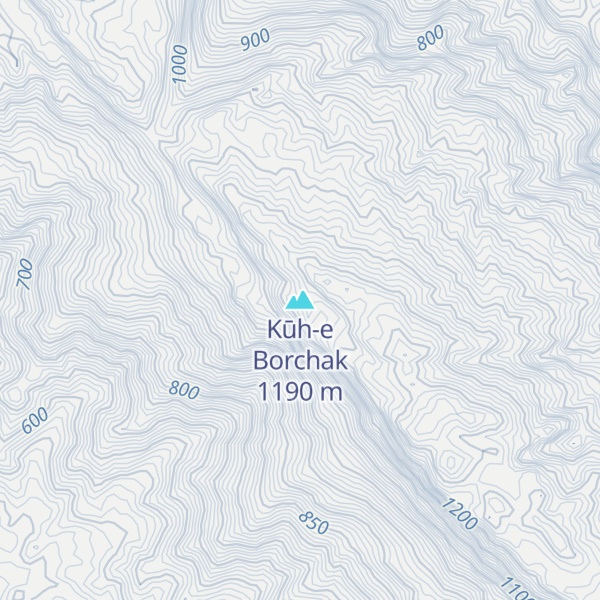 Map of Kūh-e Borchak