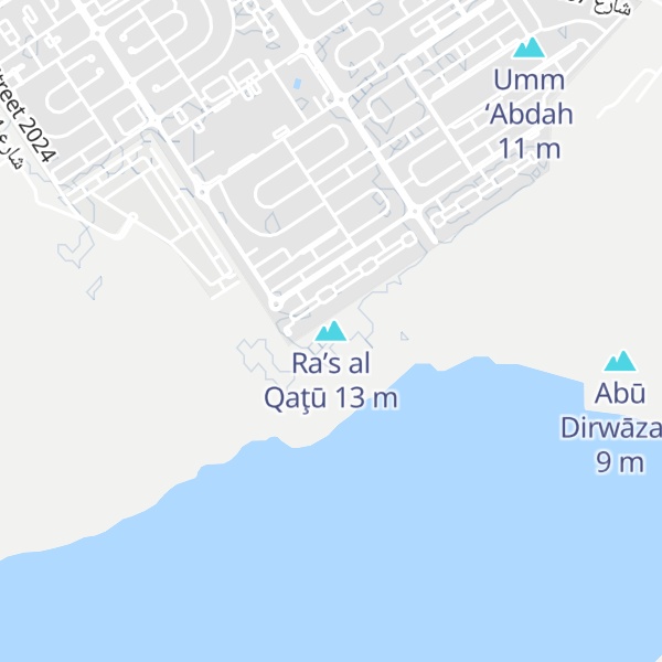 Map of Ra’s al Qaţū