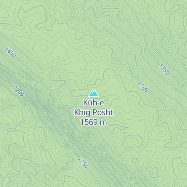 Map of Kūh-e Khīg Posht