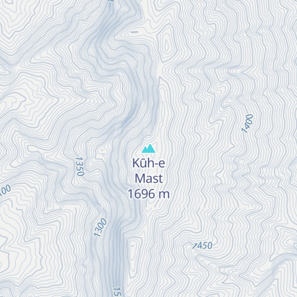 Map of Kūh-e Mast