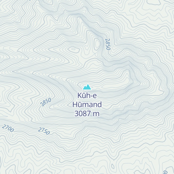 Map of Kūh-e Hūmand