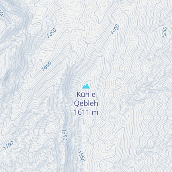 Map of Kūh-e Qebleh