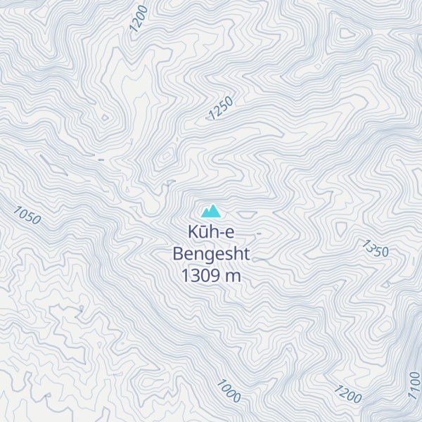 Map of Kūh-e Bengesht