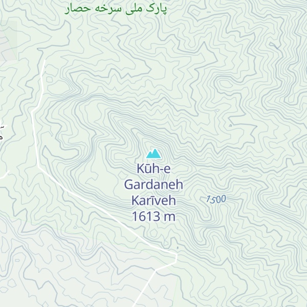 Map of Kūh-e Gardaneh Karīveh