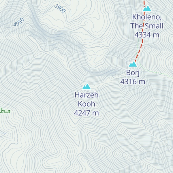 Map of Harzeh Kooh