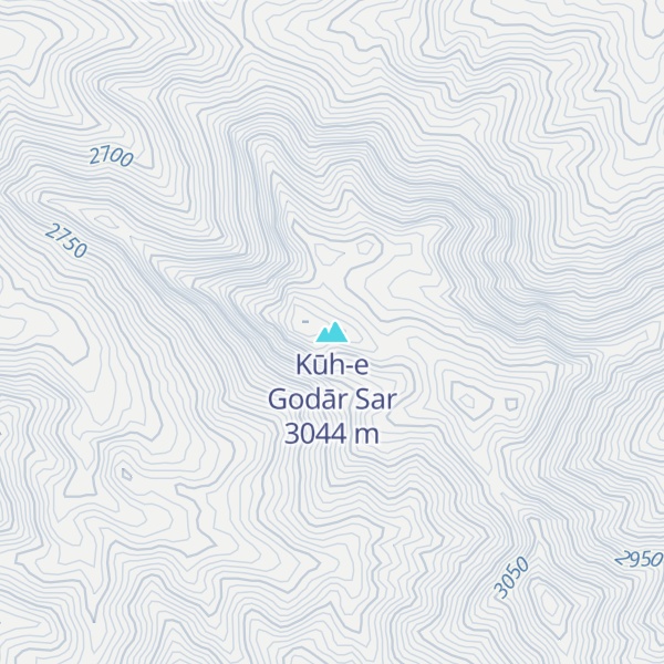 Map of Kūh-e Godār Sar