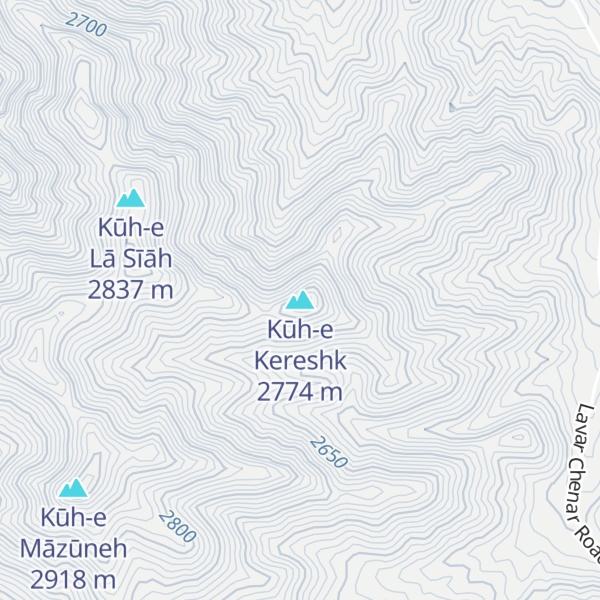 Map of Kūh-e Kereshk