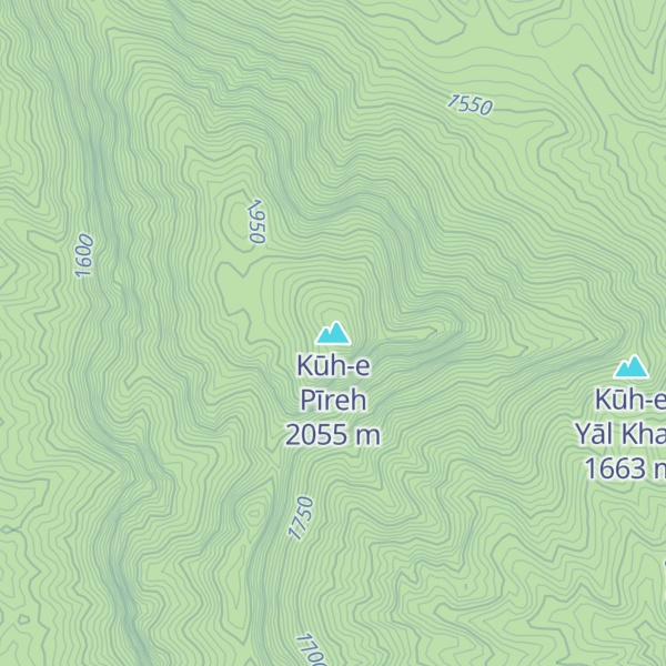 Map of Kūh-e Pīreh