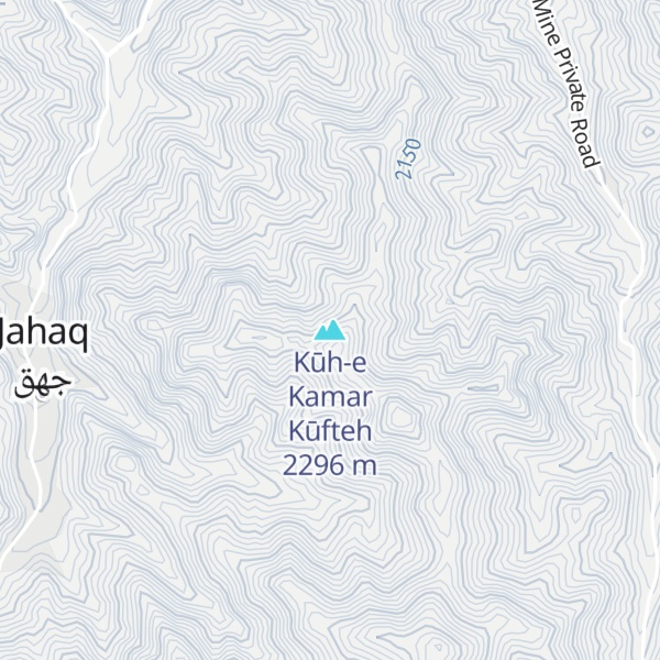 Map of Kūh-e Kamar Kūfteh