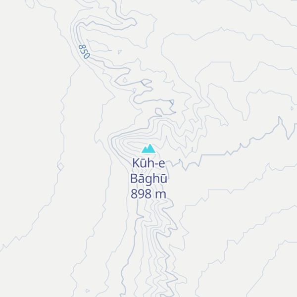 Map of Kūh-e Bāghū