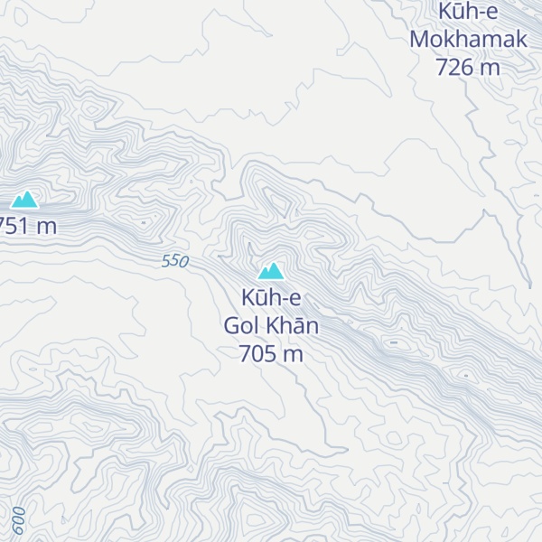 Map of Kūh-e Gol Khān
