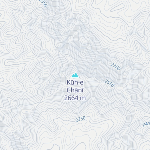 Map of Kūh-e Chānī