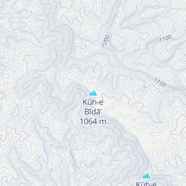 Map of Kūh-e Bīdā’