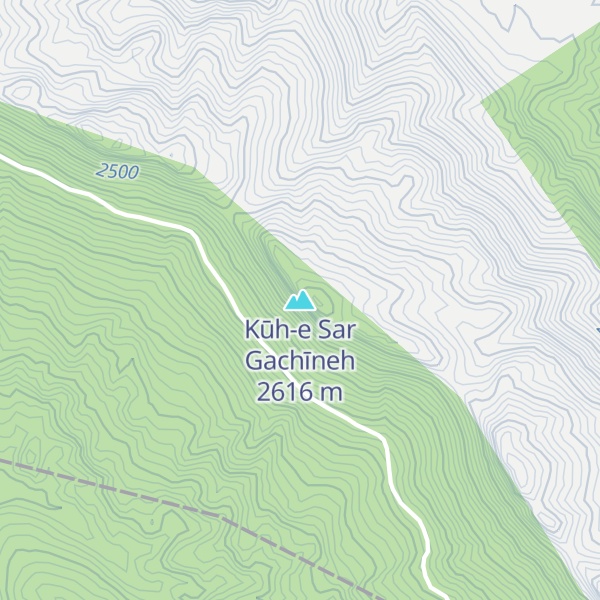 Map of Kūh-e Sar Gachīneh