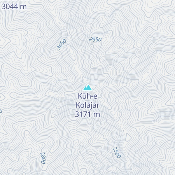 Map of Kūh-e Kolājār
