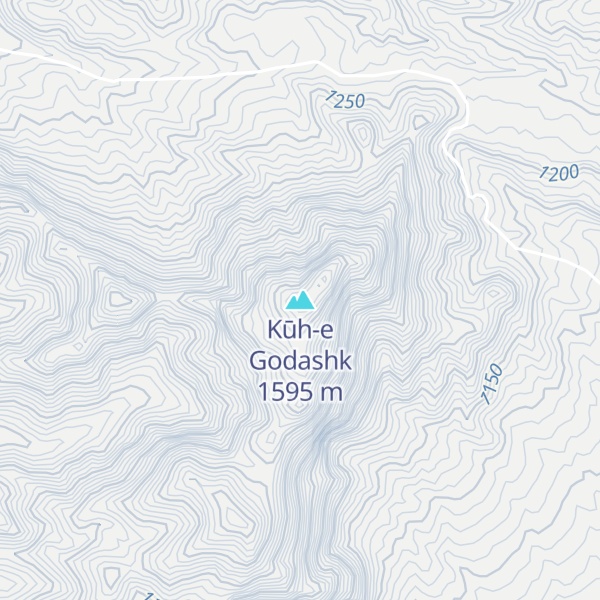 Map of Kūh-e Godashk