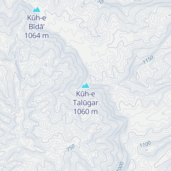 Map of Kūh-e Talūgar