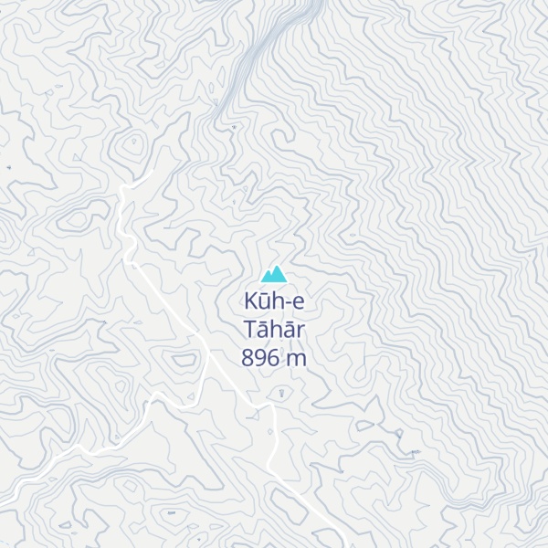 Map of Kūh-e Tāhār