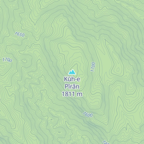 Map of Kūh-e Pīrān