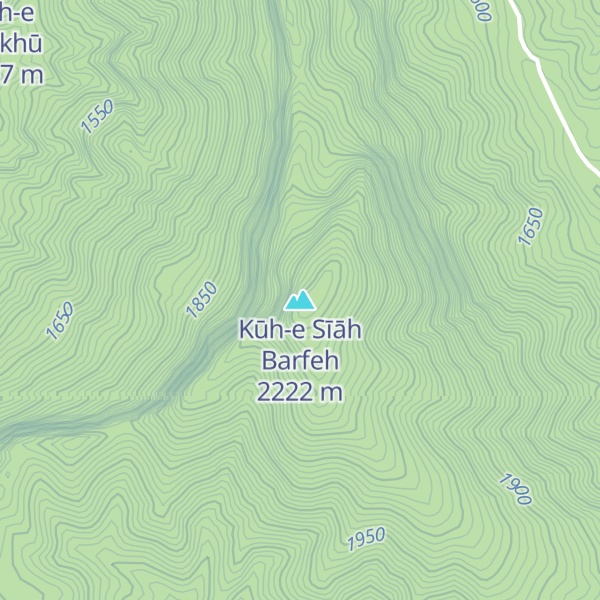 Map of Kūh-e Sīāh Barfeh