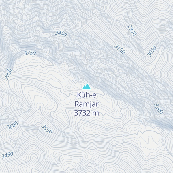 Map of Kūh-e Ramjar