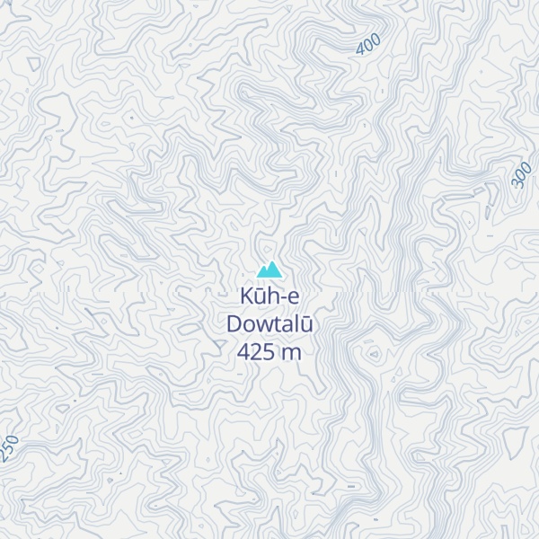Map of Kūh-e Dowtalū