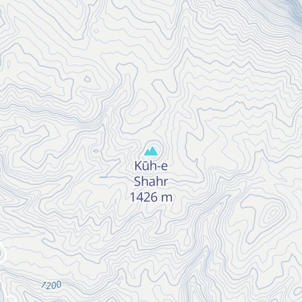 Map of Kūh-e Shahr