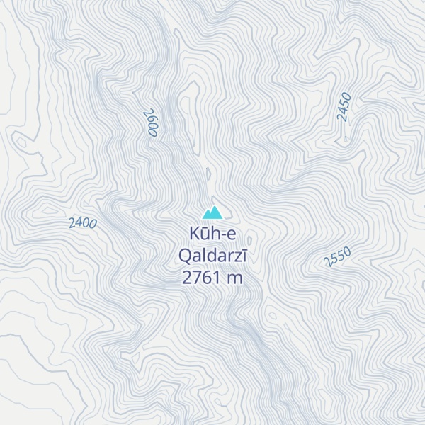 Map of Kūh-e Qaldarzī